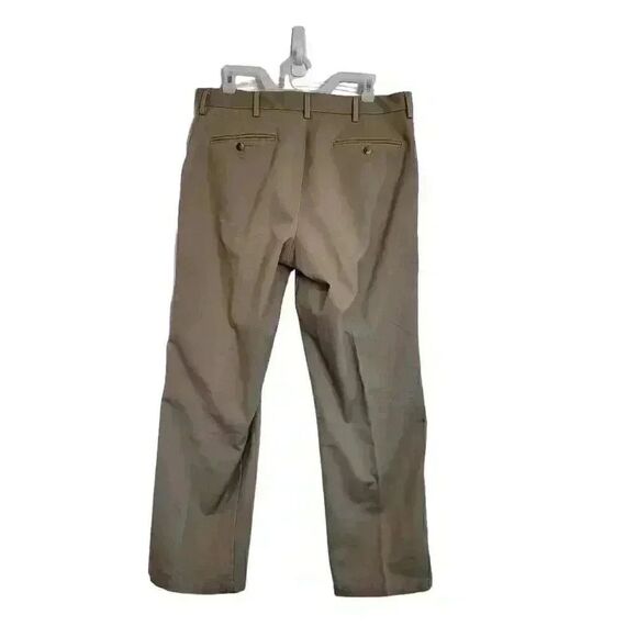 Men's Tan 100% Cotton Pants Tag Removed EUC sz 34x30 Could be Dickies or Dockers - Picture 2 of 4